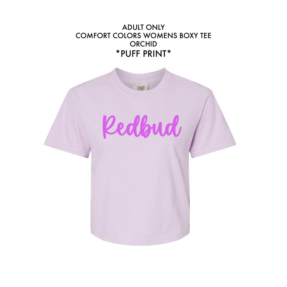 2026 Orchid BOXY "Redbud" Tee